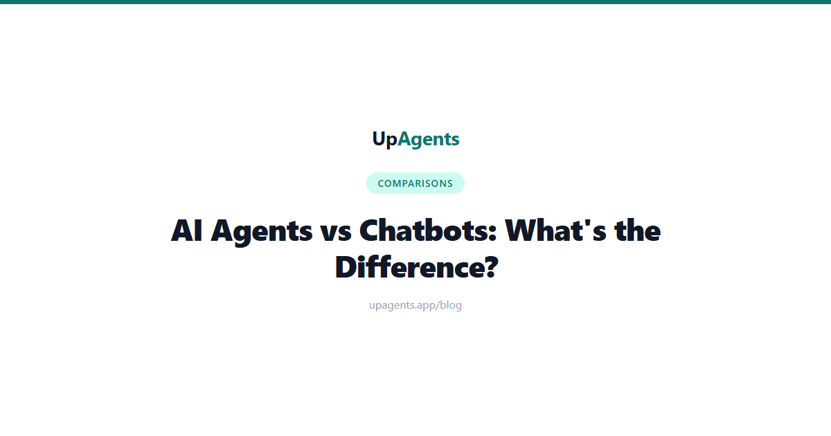 Side-by-side comparison of AI agents and traditional chatbots