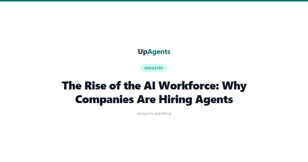 Illustration of AI agents working alongside human teams in a modern business